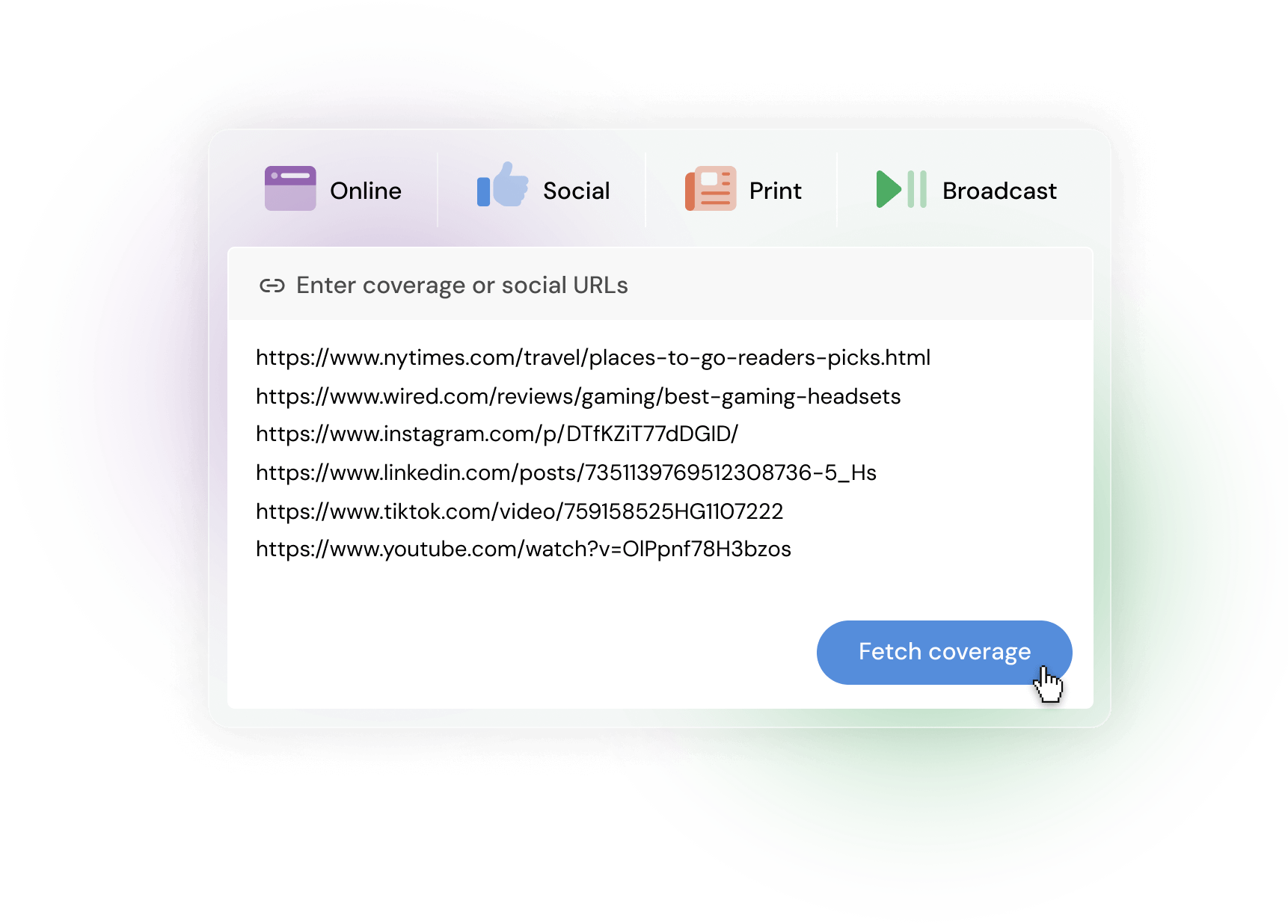 Adding online, broadcast, print and social coverage to Releasd